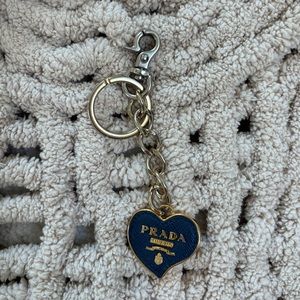 Prada Heart Keychain Keyring